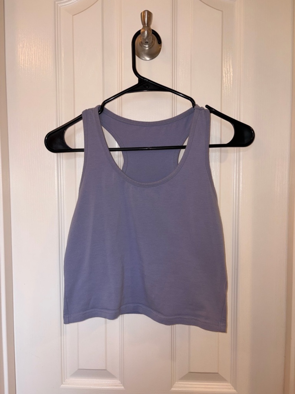 SHEIN Lavender Racerback Crop Tank